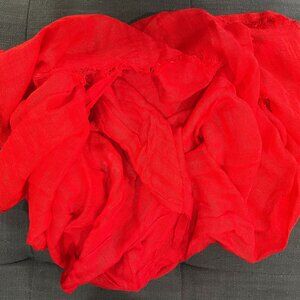 J Crew red scarf